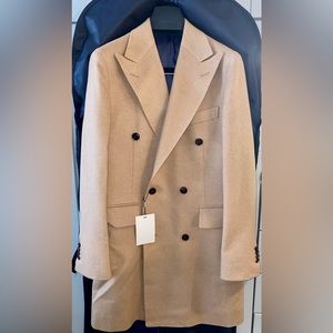 Suit Supply NWT Camel Coat 38R retail $800